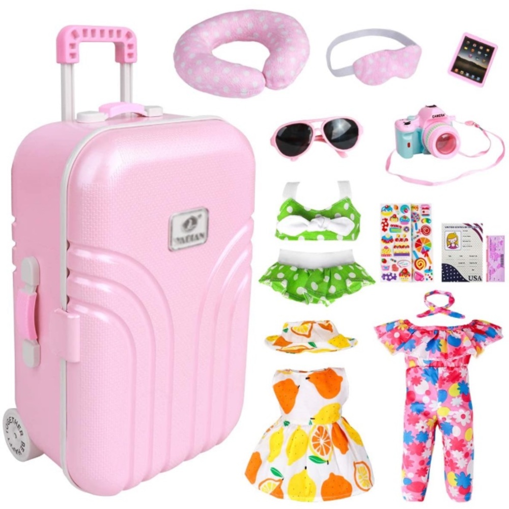 18 Inch Doll Travel Play Set w/ Luggage & Accessories - Fit for American Girl ❤️
